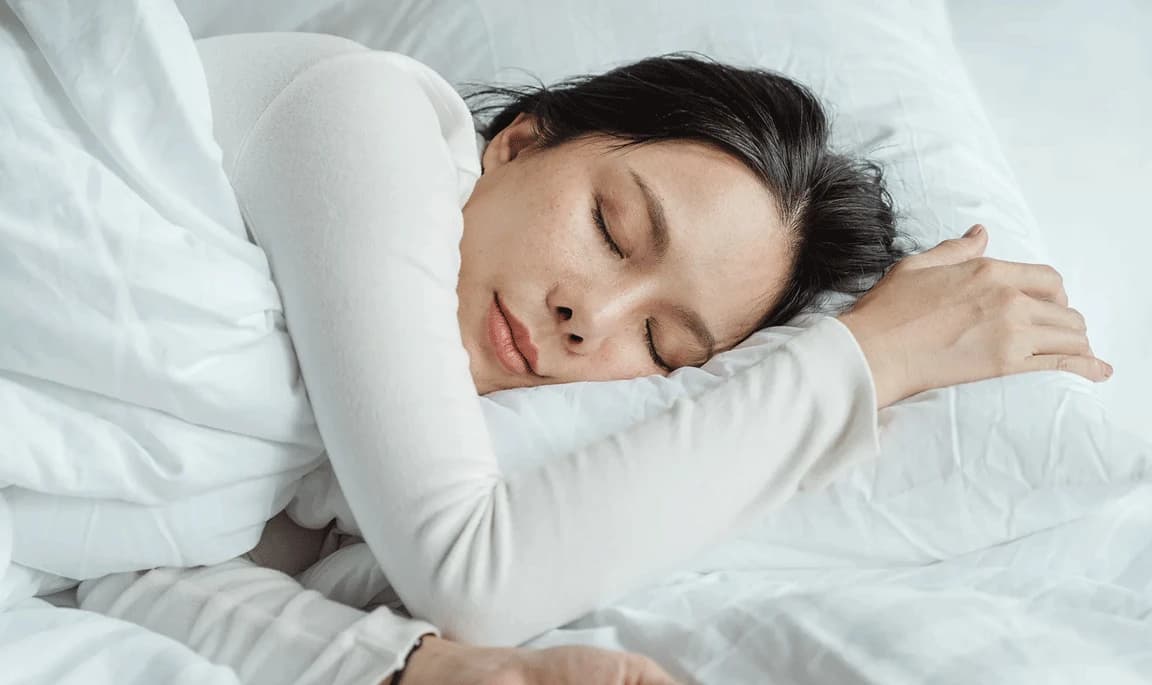 Woman sleeping peacefully